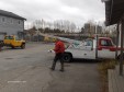 Bilde av Bjørn under kraning av flak